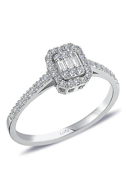 Lova 0,25 Karat Baget Pırlanta Yüzük - 1010346