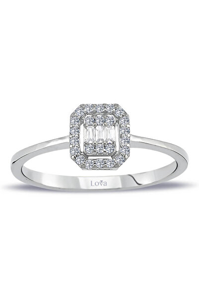 Lova 0,16 Karat Baget Pırlanta Yüzük - 1040517
