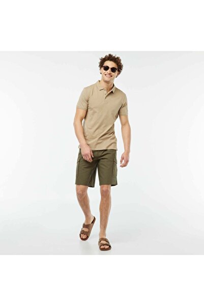 KIABI Multi-pocket Bermuda shorts KHAKI