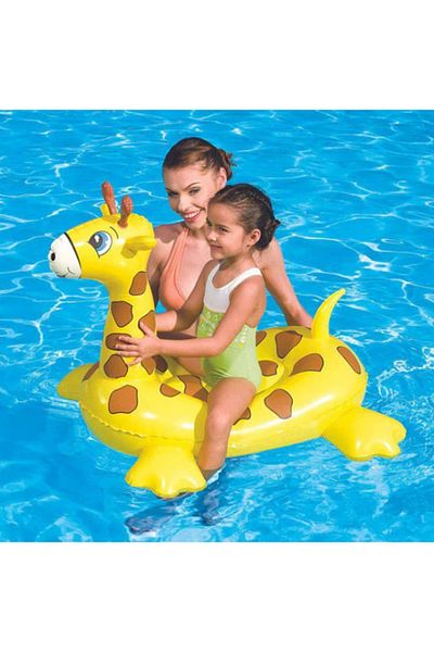 BESTWAY Giraffe Rider - Child Inflatable Giraffe - Sea Rider Giraffe - Pool Rider Giraffe Giraffe 117x71 cm