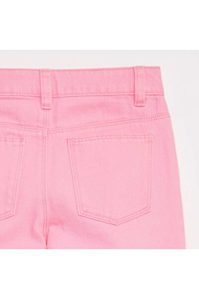 KIABI Cropped denim trousers PINK