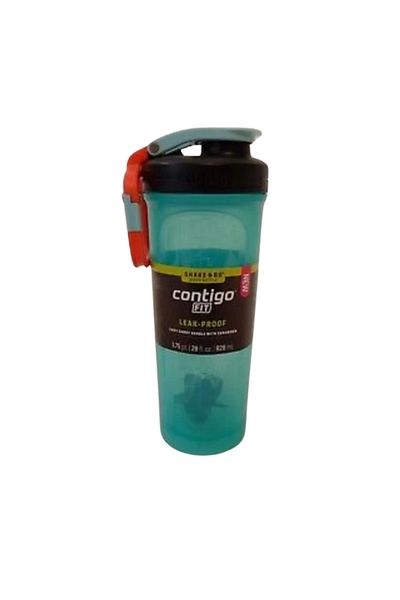 Contigo Fit Shake & Go 2.0 Shaker Bottle Bubble Tea 28 fl oz. Snap Top Mixer