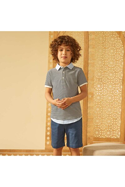 KIABI Plain chino shorts BLUE