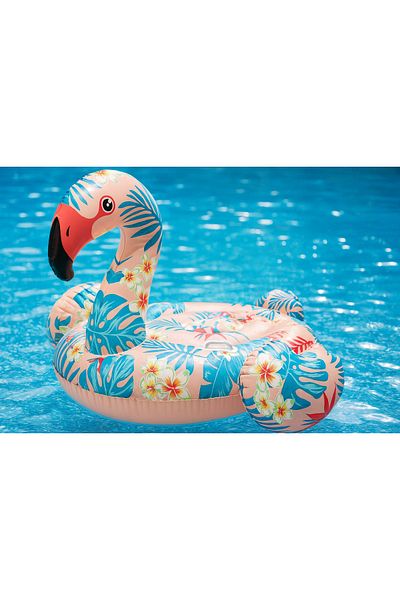 Intex Tropical Flamingo Rider Inflatable Flowering Flamingo Rider Sea Floral Flamingo Pool 142x137x97 cm
