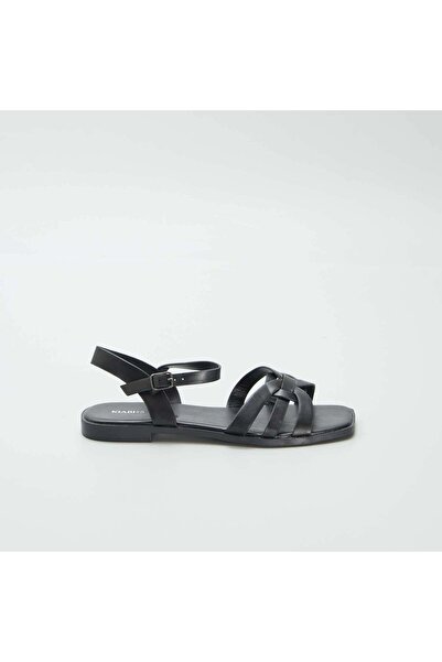 KIABI Sandals with buckled strap BLACK