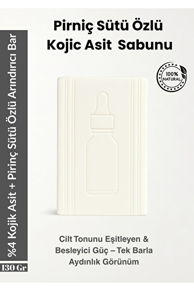 SOAVİE Kojic Asit Pirinç Sütü Sabunu | Aydınlatıcı Ve Beyazlatıcı Leke Karşıt...