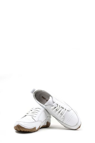 Ayakkabıhane Genuine Leather Inside and Outside White Men's Casual Sports Sneaker Shoes Ah0812713132624