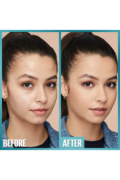 Maybelline New York كريم أساس فيت مي مات آند بورليس من مايبيلين نيويورك، يدوم حتى 16 ساعة، للتحكم بالزيوت، مع عامل حماية من الشمس 22 - 220