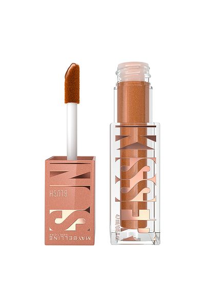 Maybelline New York أحمر خدود سائل متوهج من مايبيلين نيويورك، سنكيسر مع فيتامين E، 11 برونزي كهربائي