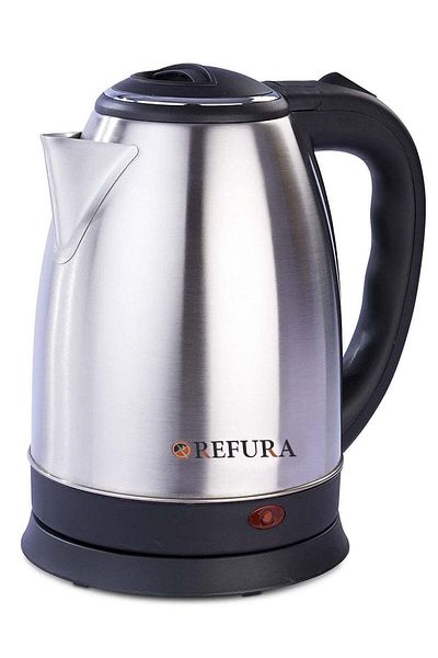 REFURA 1.5 L Cordless Electric Kettle 1500W RE-11603 - Stainless Steel Kettle w/ Spray Coating, 360-
