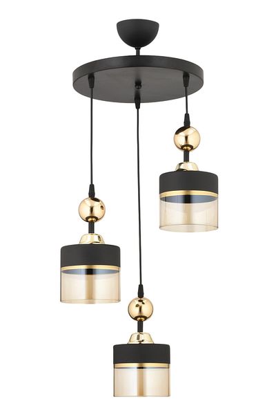 ESSLİGHT Icon 3-Piece Pendant Lamp Chandelier Living Room Kitchen Hall Bedroom Young Room Office