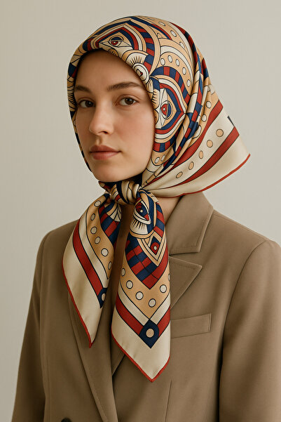 VİZYON Kadın %100 Twill Ipek Eşarp