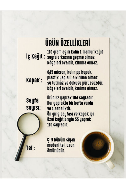 Apeirona | Limitless Art Tarihsiz Ajanda - Plastik Sert ve Esnek Kapaklı - Çelik Spiralli - Özel Seri - TypeWriter