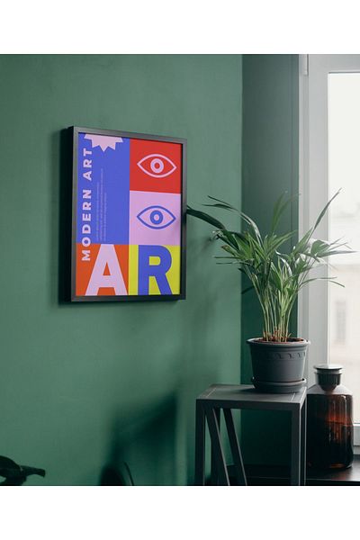Arthopia Modern Art 2 PopArt Pinterest Αφίσα με κορνίζα Υψηλής ποιότητας διακοσμητικό σχέδιο ζωγραφικής