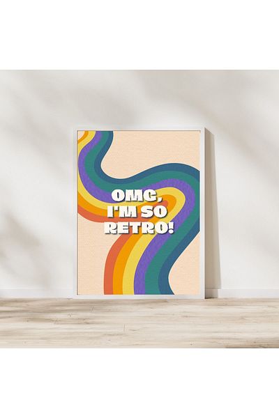 Arthopia Pinterest Ο ΝΑΙ ΤΟΥ ΘΕΑΜΑΤΑ! Είμαι τόσο ρετρό αφίσα με κορνίζα υψηλής ποιότητας σχεδίασης