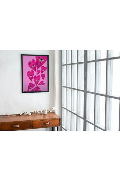 Arthopia Little Pink Heart Little Pink Hearts Girls Pinterest Δώρο Αφίσα Κορνίζα Καλλιτεχνική ζωγραφική