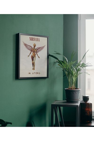 Arthopia Nirvana in Utero Pinterest Αφίσα με κορνίζα Υψηλής ποιότητας διακοσμητικό σχέδιο ζωγραφικής