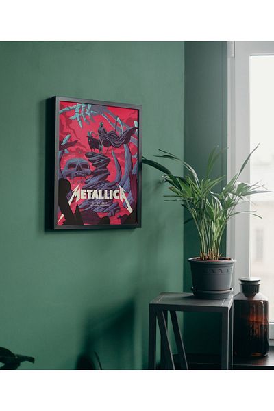 Arthopia Metallica 09.04.2018 Pinterest Πίνακας υψηλής ποιότητας σχεδίου με πλαίσιο αφίσας