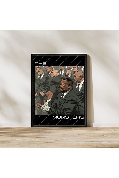 Arthopia Κορυφαίοι πολεμιστές Mike Tyson Khabib Mma Boxing Αφίσα με πλαίσιο Υψηλής ποιότητας ζωγραφική σχεδίασης