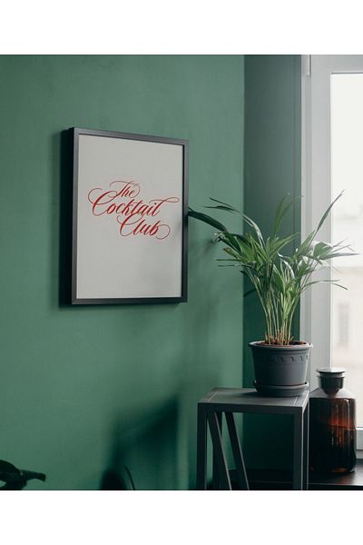 Arthopia The Cocktail Club Cocktail Gift Αφίσα Πίνακας Καλλιτεχνικού Σχεδιασμού με κορνίζα