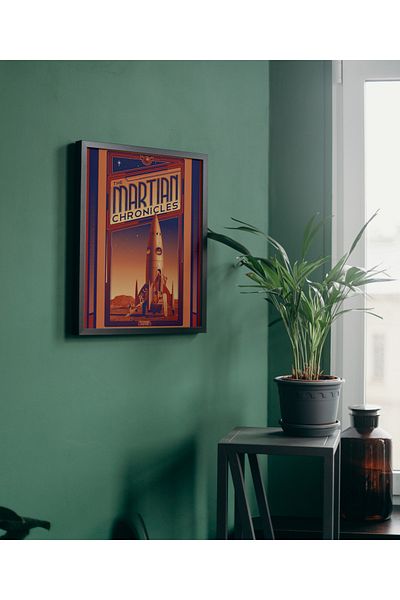 Arthopia The Martian Chronicles Bradbury Vintage Διακόσμηση Υψηλής Ποιότητας Πλαίσιο Ζωγραφικής Τοίχων Αφίσα