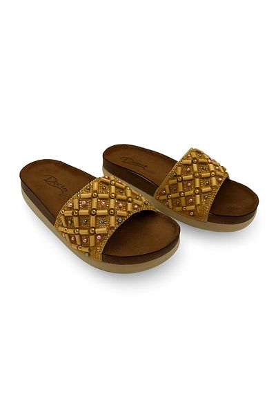 Pienn Summer Women's Orthopedic Double and High Sole Stone Daily Slippers