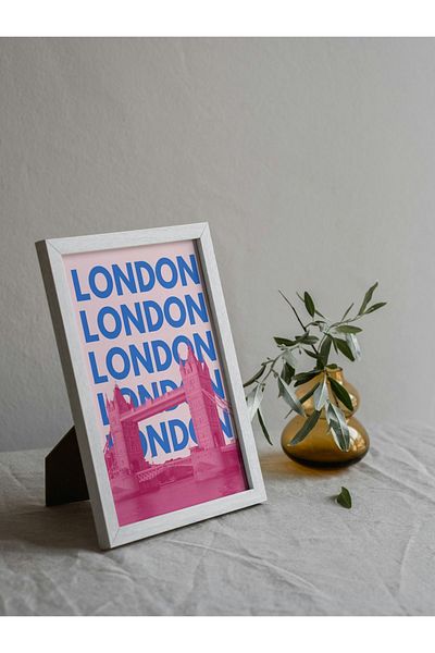 Arthopia London Blue City Cities Pinterest Αφίσα με κορνίζα Υψηλής ποιότητας διακοσμητικό σχέδιο ζωγραφικής