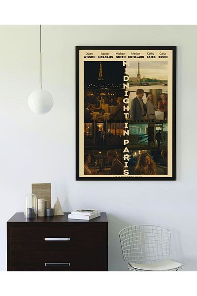 Arthopia Midnight In Paris Αφίσα ταινίας ταινίας Pinterest Δώρο αφίσα με κορνίζα ζωγραφική καλλιτεχνικού σχεδιασμού