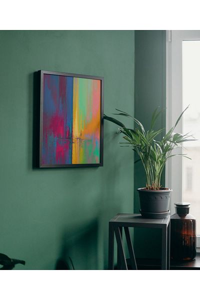 Arthopia Πολύχρωμη ελαιογραφία σε καμβά Pinterest Αφίσα με κορνίζα Υψηλής ποιότητας διακοσμητικό σχέδιο ζωγραφικής