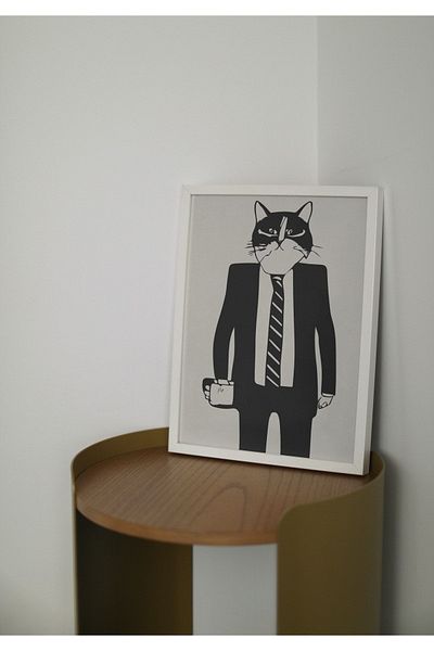 Arthopia Διακόσμηση Παιδικού Δωματίου Boss Cat με σκελετό αφίσα