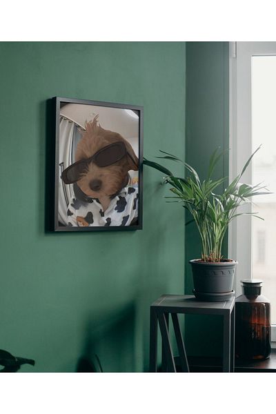 Arthopia Χαριτωμένο Toy Poddle Selfie Pinterest Πλαίσιο αφίσας Τραπέζι σχεδίασης υψηλής ποιότητας