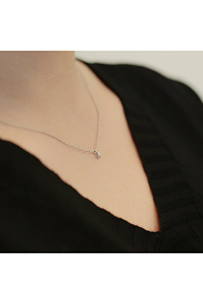 Lova 0,06 Karat Pırlanta Tektaş Kolye - 2030007