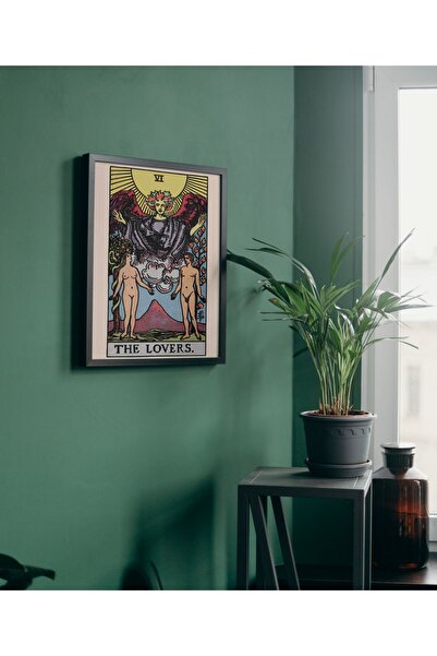 Arthopia The Lovers Aşk Sevgi Tarot Kart Pinterest Poster Çerçeveli Yüksek Ka...