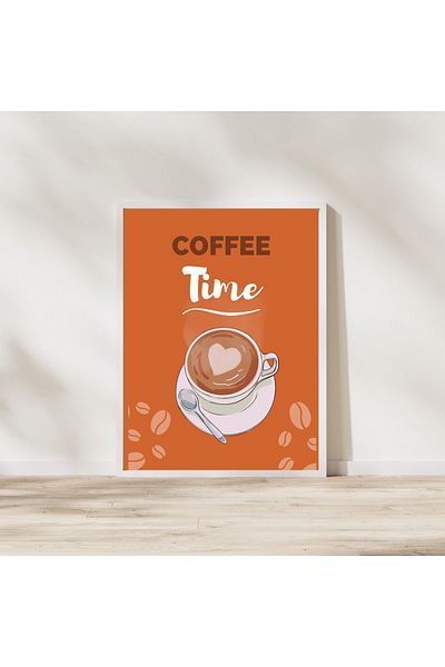 Arthopia Pinterest Coffee Time Poster Πίνακας υψηλής ποιότητας σχεδίου με κορνίζα