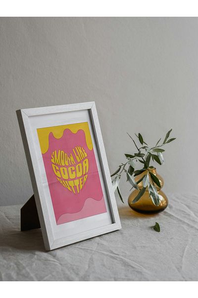 Arthopia Smooth Like Cocoa Butter Summer Vibe Pinterest Δώρο Αφίσα Πίνακας καλλιτεχνικού σχεδιασμού με κορνίζα
