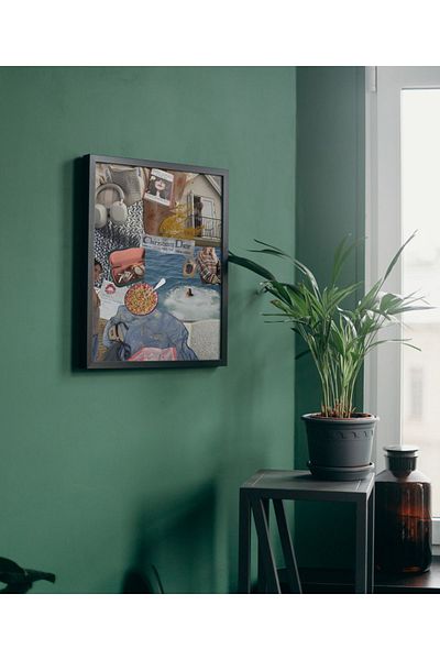 Arthopia Vision Board 1 Manifest Pinterest Αφίσα με κορνίζα Υψηλής ποιότητας διακοσμητικό σχέδιο ζωγραφικής