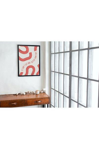Arthopia Δεν μπορεί να γίνει καλύτερη μοτίβο Pinterest Πίνακας σχεδίασης διακόσμησης υψηλής ποιότητας με κορνίζα