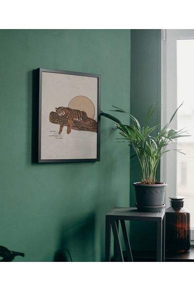 Arthopia The Rest Tiger Tiger Pinterest Αφίσα με κορνίζα Υψηλής ποιότητας διακοσμητικό σχέδιο ζωγραφικής