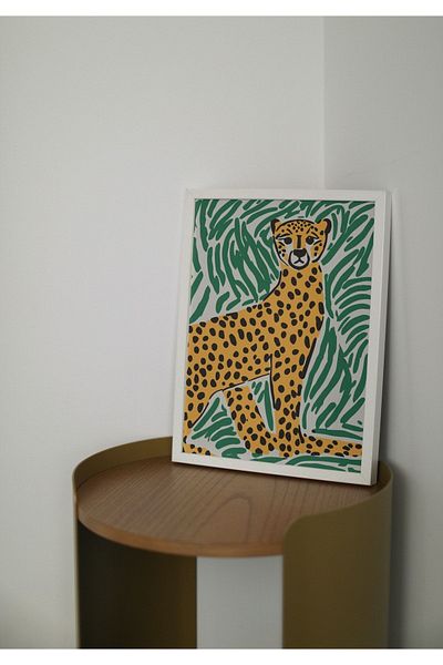Arthopia Αφίσα με σκελετό διακόσμησης Cheetah