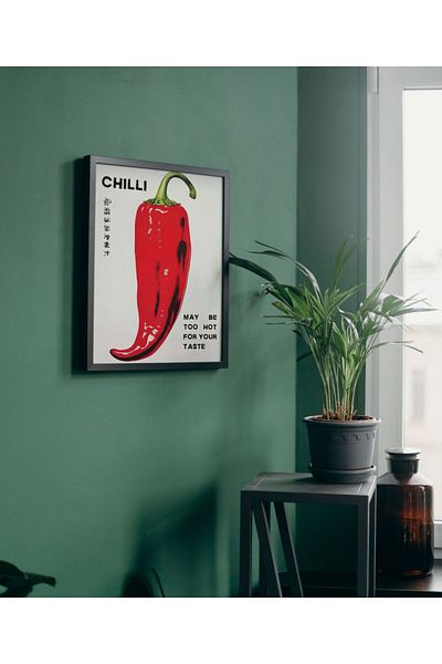 Arthopia Κόκκινο πιπέρι Pinterest Πίνακας καλλιτεχνικού σχεδιασμού με κορνίζα