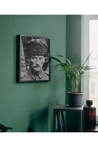 Arthopia Μουστάφα Κεμάλ Ατατούρκ Στρατιώτης Διακόσμηση Σκληρής Προσοφθάλμησης Υψηλής Ποιότητας Πλαίσιο Πίνακα Αφίσα