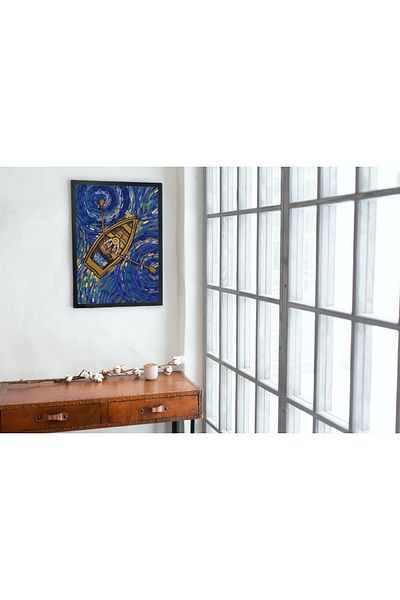 Arthopia Vintage Pinterest Βαν Γκογκ και σανδάλι με κορνίζα υψηλής ποιότητας διακοσμητικό σχέδιο ζωγραφικής
