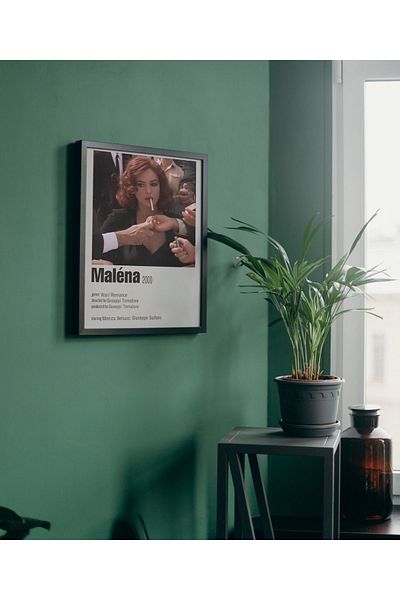 Arthopia Malena Smoking Burning Scene Pinterest Αφίσα με κορνίζα Υψηλής ποιότητας διακοσμητικό σχέδιο ζωγραφικής