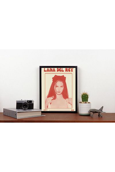 Arthopia Lana Del Rey 2023 Πίνακας υψηλής ποιότητας σχεδίου με πλαίσιο αφίσας