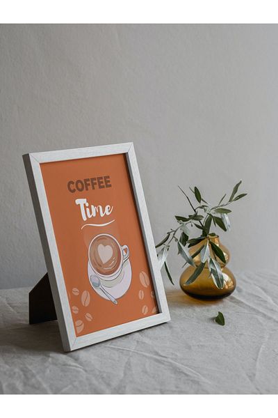 Arthopia Pinterest Coffee Time Poster Πίνακας υψηλής ποιότητας σχεδίου με κορνίζα