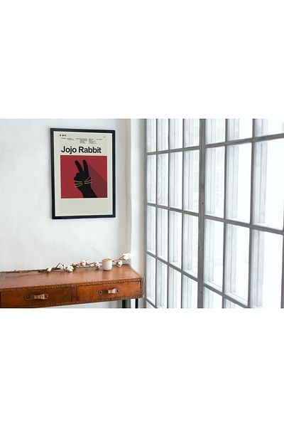 Arthopia Jojo Rabbit Ταινία Αφίσα Ταινίας Pinterest Αφίσα με κορνίζα Υψηλής ποιότητας Διακοσμητικό Σχέδιο Ζωγραφική