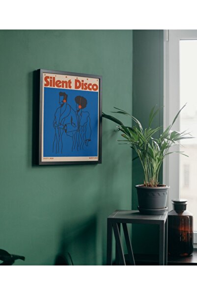 Arthopia Silent Disco Modern Party  Pinterest Poster Çerçeveli Yüksek Kalitel...