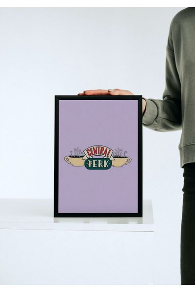 Arthopia Central Perk Friends Pinterest Αφίσα με κορνίζα Υψηλής ποιότητας διακοσμητικό σχέδιο ζωγραφικής