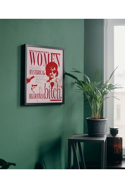 Arthopia Αφίσα για θηλυκά χωρίς καρδιά Pinterest Δώρο αφίσα με κορνίζα ζωγραφική καλλιτεχνική σχεδίαση
