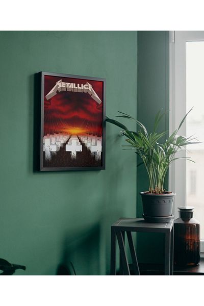 Arthopia Metallica Master Of Puppets Pinterest Πίνακας υψηλής ποιότητας σχεδίου με πλαίσιο αφίσας